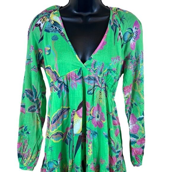 Banjanan Hilary Dress in Woden Hedgerow Classic Green - Picture 3 of 16